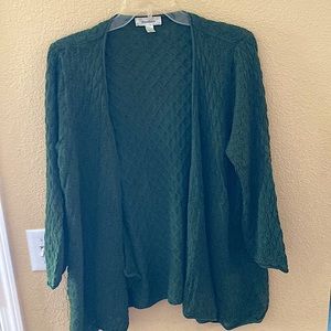 XL Handmade Country Style Sweater. GREEN. From dressbarn. Very comfy. Light use